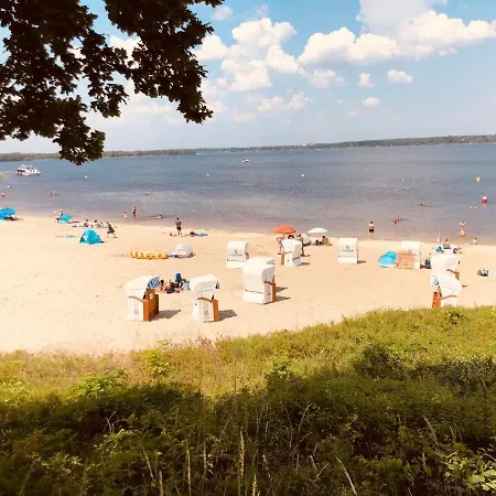 Seeliebe Mit Sauna Und Nur 50 Mtr. Bis Zum Strand Senftenberg Exterior foto